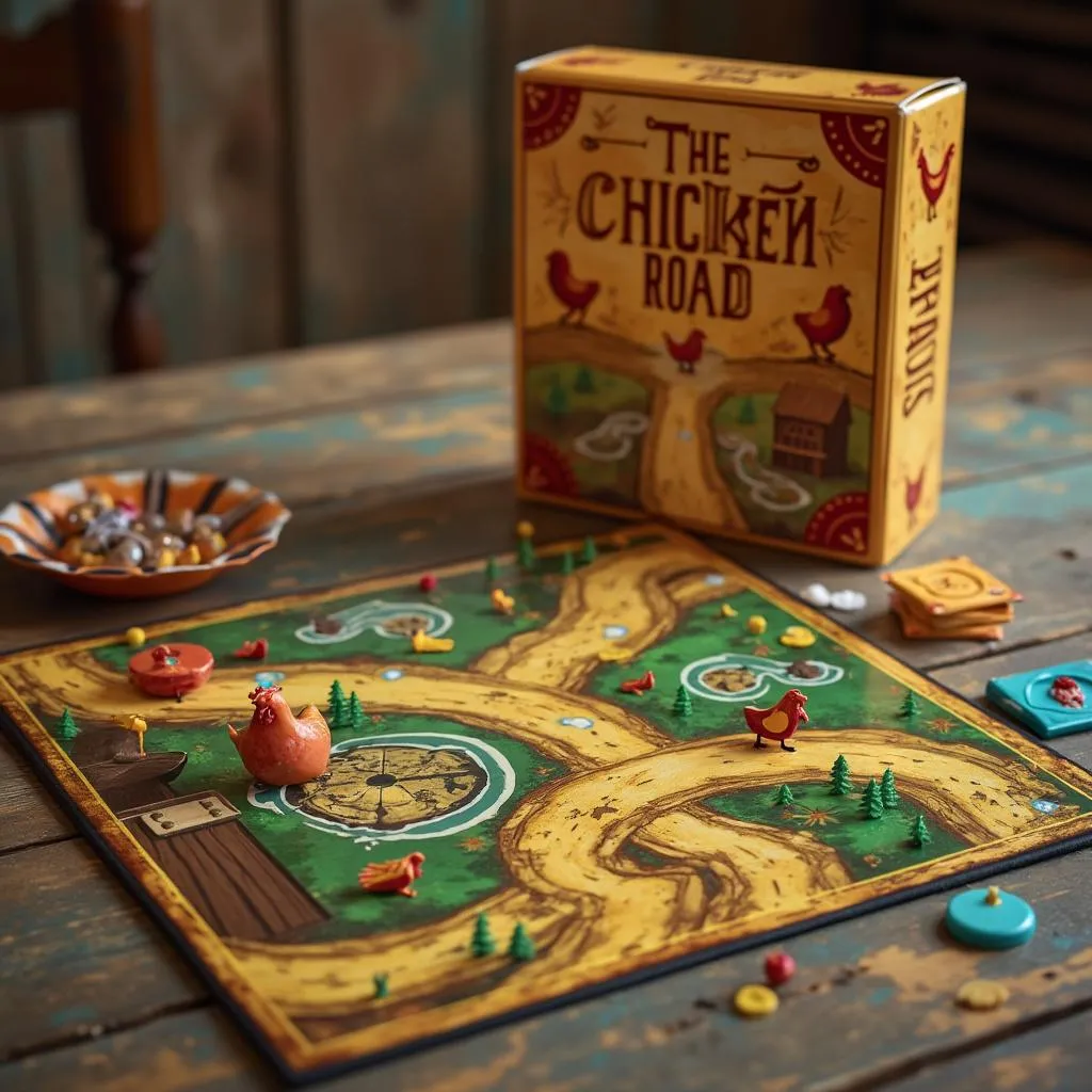 Chicken Road Game Box and Components